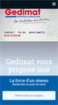 Mobile Screenshot of gedimat-materiaux-construction.be