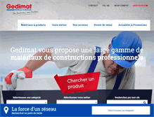 Tablet Screenshot of gedimat-materiaux-construction.be